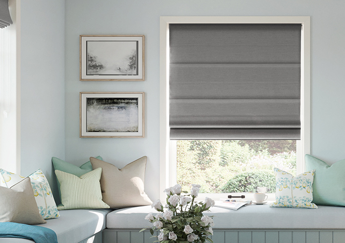 Faye, Asphalt - Twist&Fit Roman Blind - Image 3